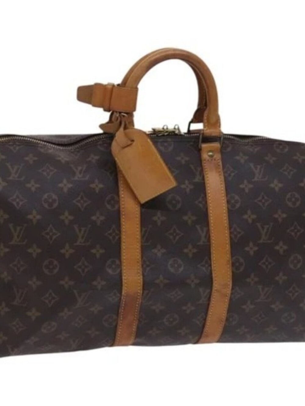 LOUIS VUITTON Monogram Keepall 45 Boston Bag M41428 LV Auth EC160